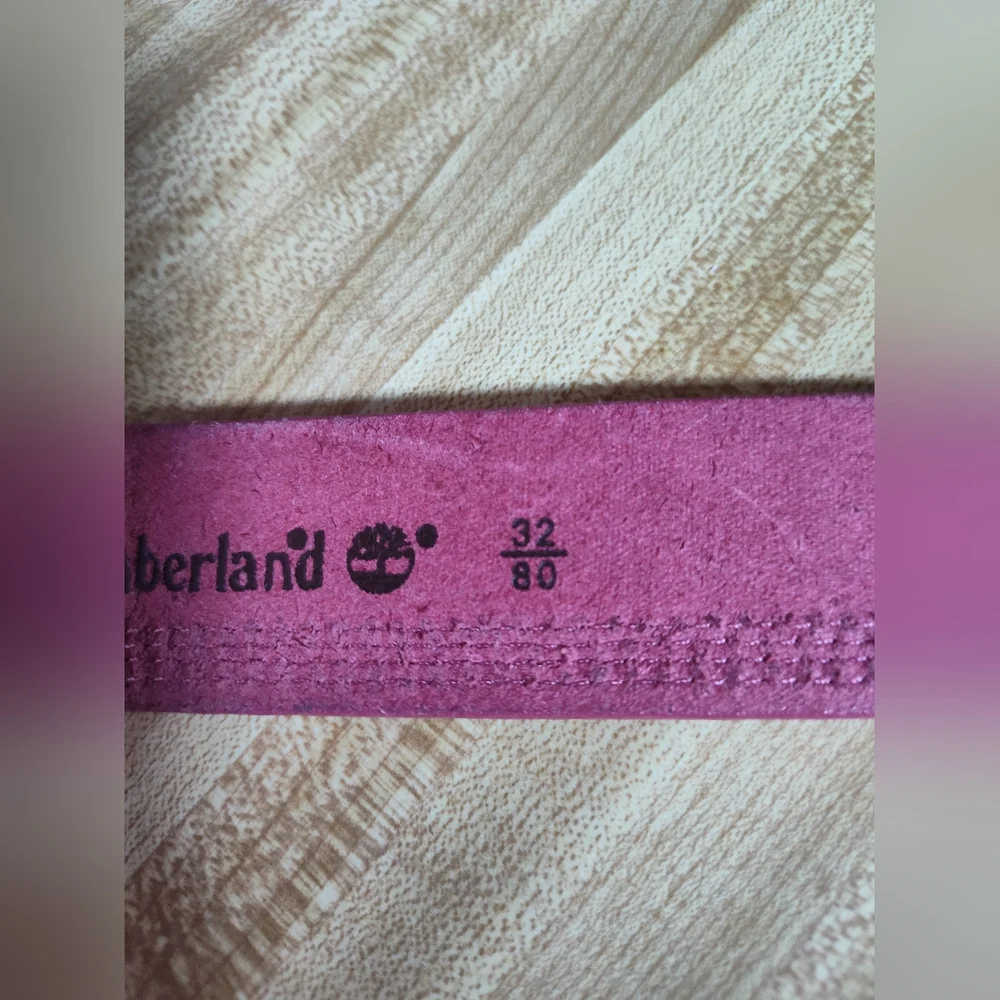 Timberland Belt Women's Leather Hot Pink 1.5